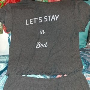 Gray Target Sleep Set "Let's Stay in Bed"